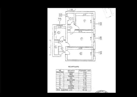 PF, inchiriez 3C SD, 60mp, parter, Pd. Ros (pod Cantemir)