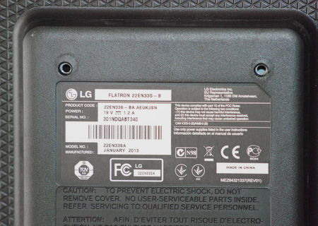 Placa electronica monitor LG 22EN335-B