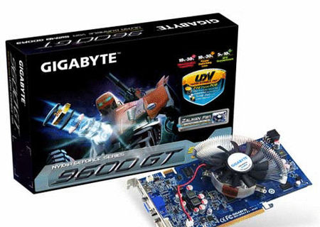 Placa video Gigabyte Nvidia 9600GT Zalman 256 biti Placa video Gigabyte Nvidia 9600GT Zalman 256 biti