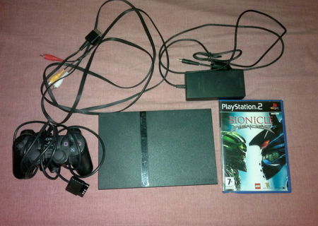 PlayStation 2 Slim + 2 Jocuri PlayStation 2 Slim + 2 Jocuri