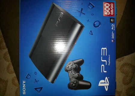 Playstation 3 Super Slim , 500 Gb +4 jocuri Playstation 3 Super Slim , 500 Gb +4 jocuri