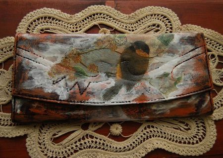 Plic/geanta vintage decorata unicat Plic/geanta vintage decorata unicat