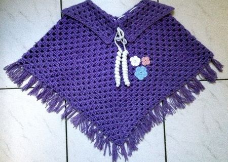 Poncho si palariuta crosetate