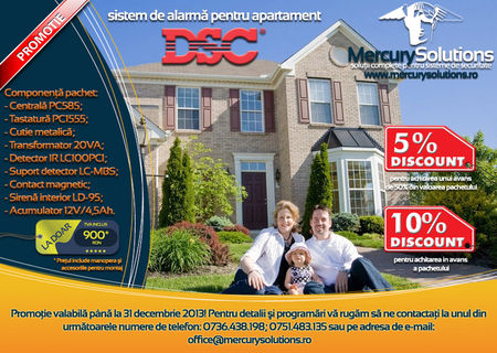 Promotie sistem alarma DSC