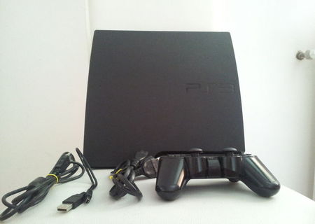 PS3 Slim 320GB + 3 Jocuri + Playstation Move PS3 Slim 320GB + 3 Jocuri + Playstation Move