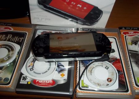 PSP-3004PB modat +5jocuri+card2gb PSP-3004PB modat +5jocuri+card2gb
