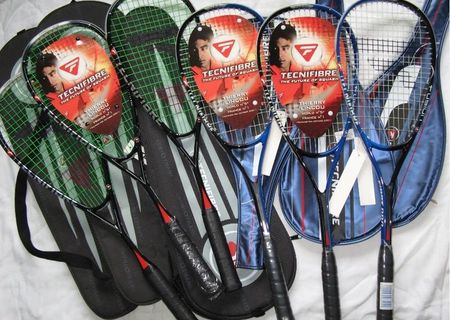 Rachete Squash Tecnifibre( 6 bucati)- Fabricate in Franta + HUSE GRATUITE ( 6 BUCATI)