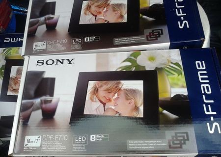 Rama foto digitala Sony DPF-E710 Black noua Rama foto digitala Sony DPF-E710 Black noua
