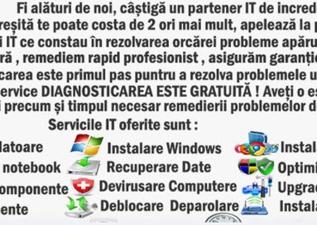 reparatii calculatoare si instalare software,intretinere pc