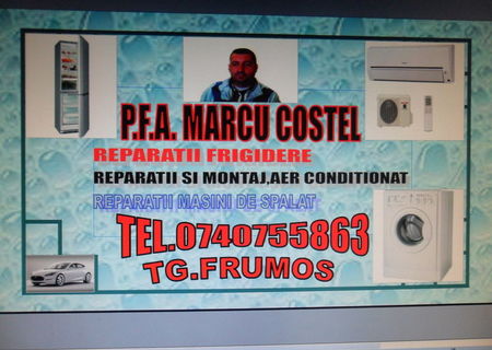 Reparatii frigidere,aer conditionat,masini de spalat,incarcari ac auto