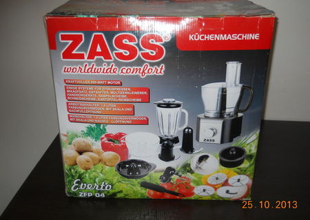 ROBOT DE BUCATARIE ZASS ZFP04 NOU