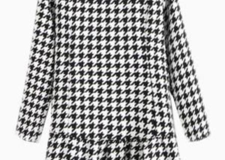 Rochie in carouri , model PEPLUM Rochie in carouri , model PEPLUM