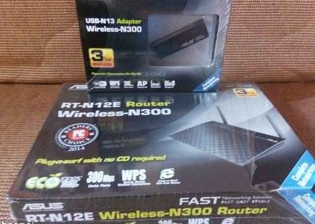 Router wifi 300mb/s Asus + usb wireless adapter