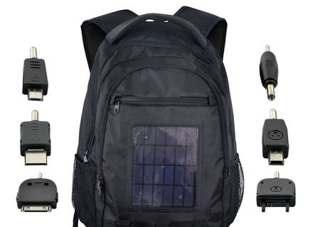 Rucsac cu panou solar si incarcator Rucsac cu panou solar si incarcator