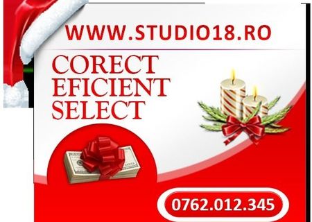 Salariu fix 2000 LEI + comision vanzari. Aplica http://www.studio18.ro Salariu fix 2000 LEI + comision vanzari. Aplica http://www.studio18.ro