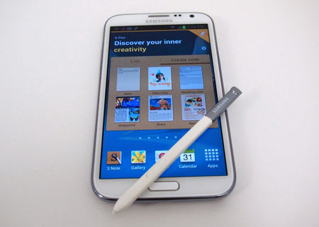 Samsung Galaxy Note 2 White. Impecabil