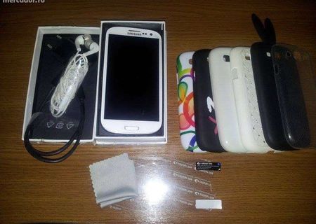 Samsung S3 alb ca nou , full box + accesorii
