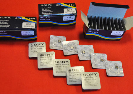 Set 10 baterii SONY 337 / baterie SR416SW microcasca copiat