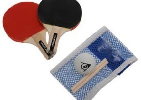 Set 2 palete tenis de masa cu fileu si minge