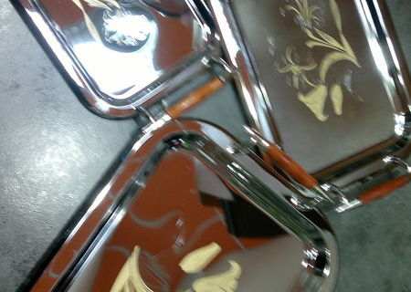 set 3 tavi inox