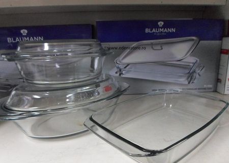 Set 5 caserole sticla iena pentru cuptor