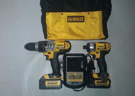 Set DEWALT nou 20v complet bormasina+autofiletanta