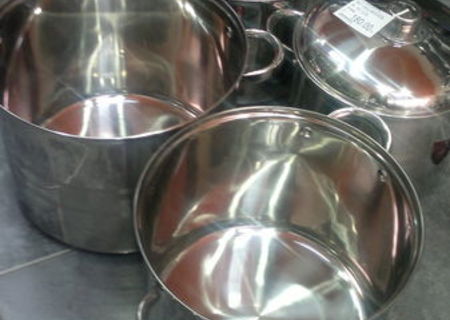 set oale inox cu capac set oale inox cu capac