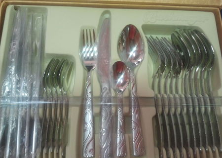 Set tacamuri 24 piese san marino argintiu Set tacamuri 24 piese san marino argintiu