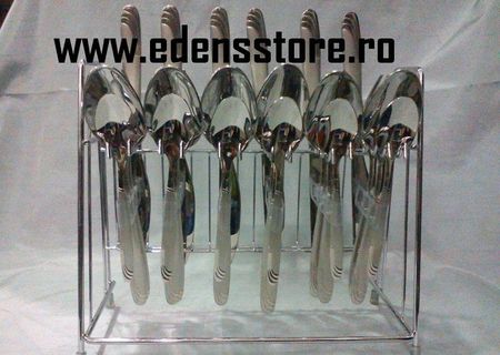 Set tacamuri pentru 6 persoane argintiu Set tacamuri pentru 6 persoane argintiu