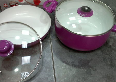 set tigaie si oala ceramica set tigaie si oala ceramica
