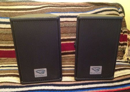 Sistem audio Subwoofer activ DAP Audio + 2 boxe Blue Tech noi +stative reloop noi Sistem audio Subwoofer activ DAP Audio + 2 boxe Blue Tech noi +stative reloop noi