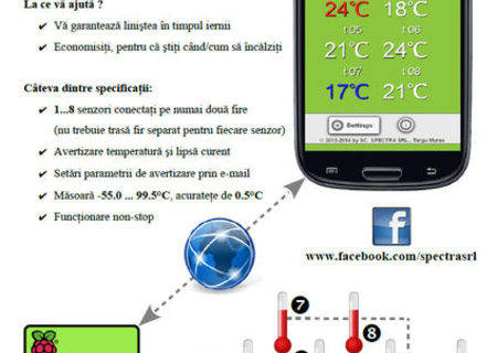 Sistem de monitorizate temperatura prin internet - WTM-01