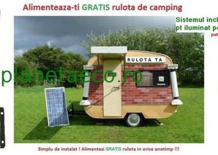 Sistem iluminat fotovoltaic pt rulota sau stupina Sistem iluminat fotovoltaic pt rulota sau stupina