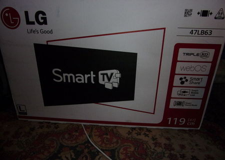 Smart Tv LG model 47LB630v 119cm NOU factura plus garantie!! pret f bun