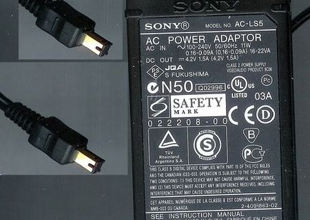 Sony AC-LS5 AC adapter for Cyber Shot Cameras