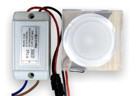 Spoturi led 1W patrate AC Spoturi led 1W patrate AC