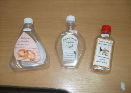 sticle tuica nunta pet personalizate
