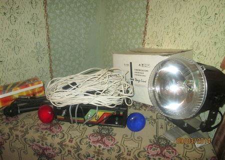 Stroboscop, orga de lumini, microfon