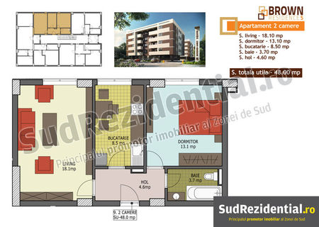 Super oferta!! apartament 2 camere, decomandat 48 mp utili Berceni Super oferta!! apartament 2 camere, decomandat 48 mp utili Berceni