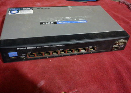 switch Linksys SPS208G cu Management
