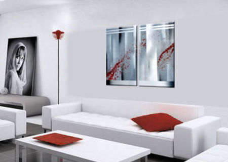 Tablou modern abstract pictat manual de un artist roman Tablou modern abstract pictat manual de un artist roman