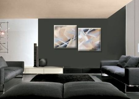 Tablou modern abstract pictat manual de un artist roman Tablou modern abstract pictat manual de un artist roman