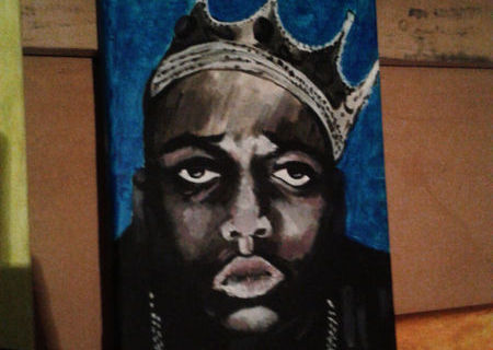 Tablou Notorious B.I.G / Biggie Smalls - acryl pe panza