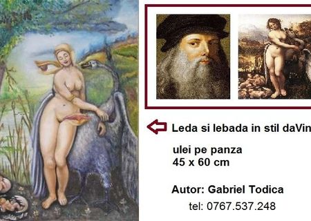 Tablou "Nud in stil daVinci"