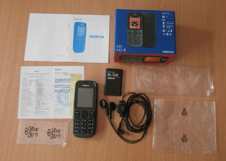 Telefon mobil NOKIA 100, ORIGINAL, absolut NOU, nefolosit, cu 2 ANI GARANTIE Vodafone !!!