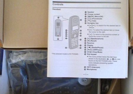 Telefon Panasonic KX - TCD 240 FX Wireless gri inchis