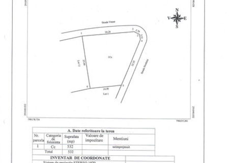 Teren intravilan 532 mp, extrem de convenabil