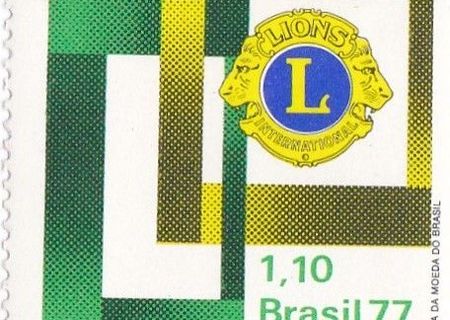 Timbru comemorativ - HAMAGEM AOS LIONS CLUBES DO BRASIL