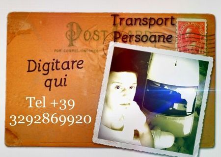 Transport persoane si pachete Romania-Italia