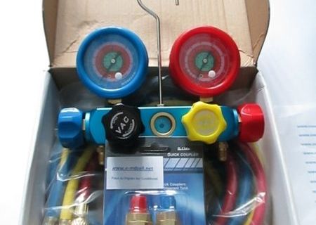 Trusa manometre profesionala freon R134A R404A R22 R407C